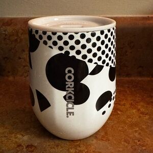 NEW Corkcicle Monodot White Stemless